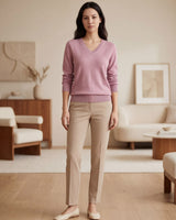 Women's Relaxed Knit Cashmere Pullover