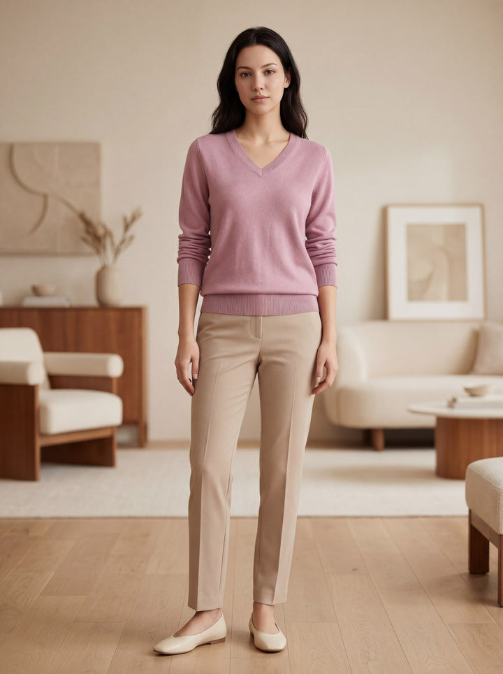 Women's Relaxed Knit Cashmere Pullover candidate collection image