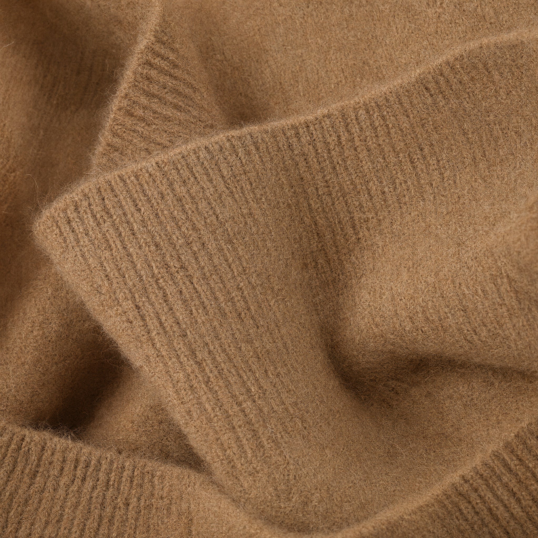 Women's V-Neck Cashmere Sweater - Brown - detail