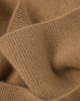 Women's V-Neck Cashmere Sweater - Brown - detail