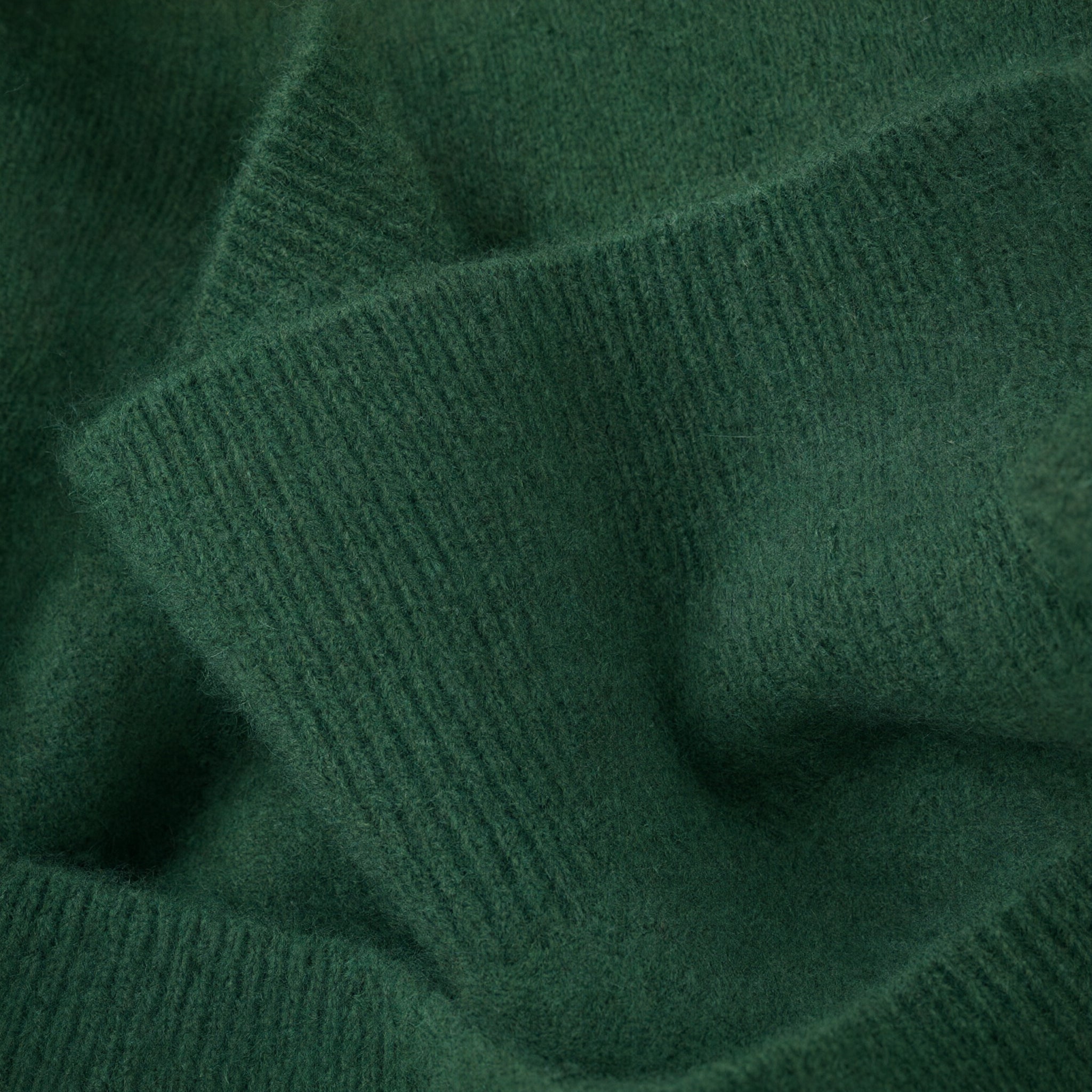 Women's V-Neck Cashmere Sweater - Dark green - detail