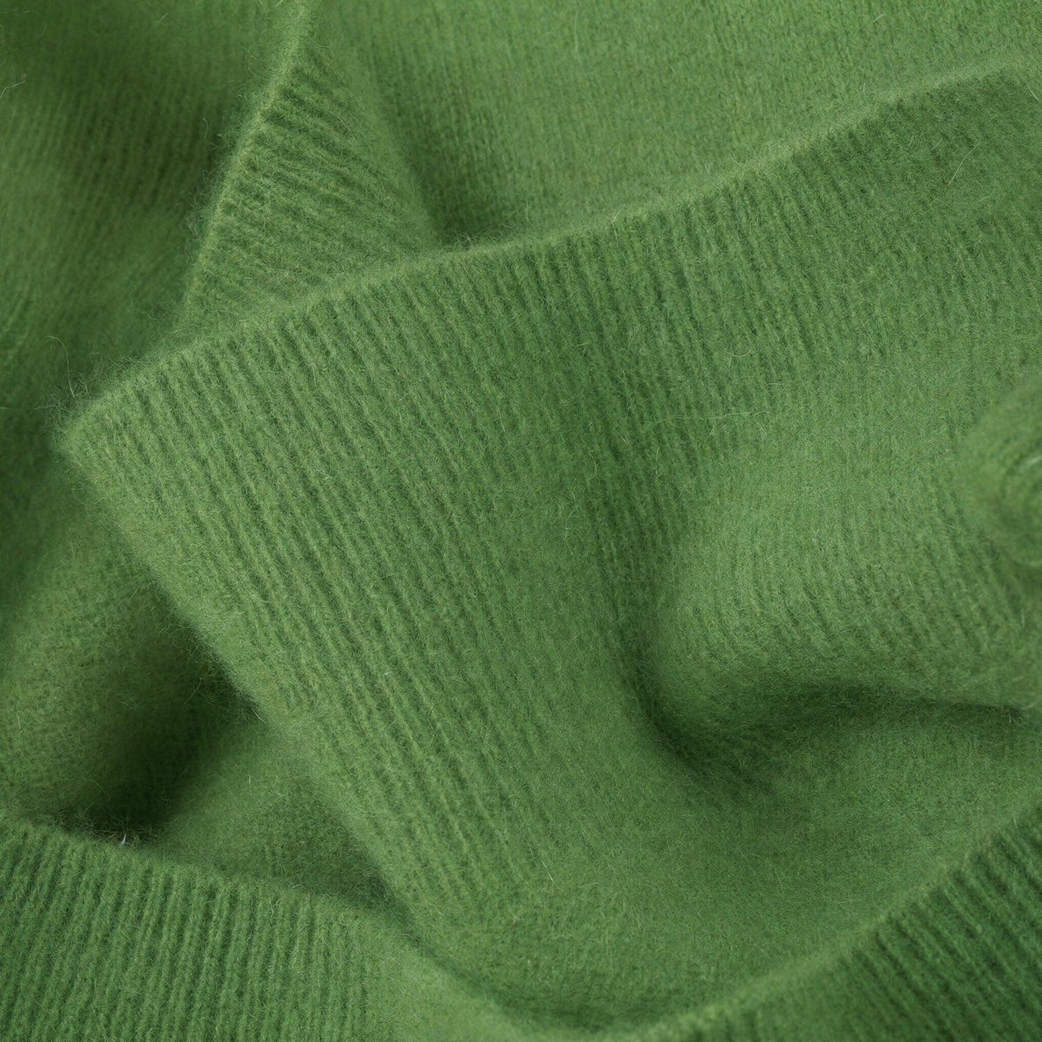 Women's V-Neck Cashmere Sweater - Green - detail