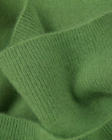 Women's V-Neck Cashmere Sweater - Green - detail