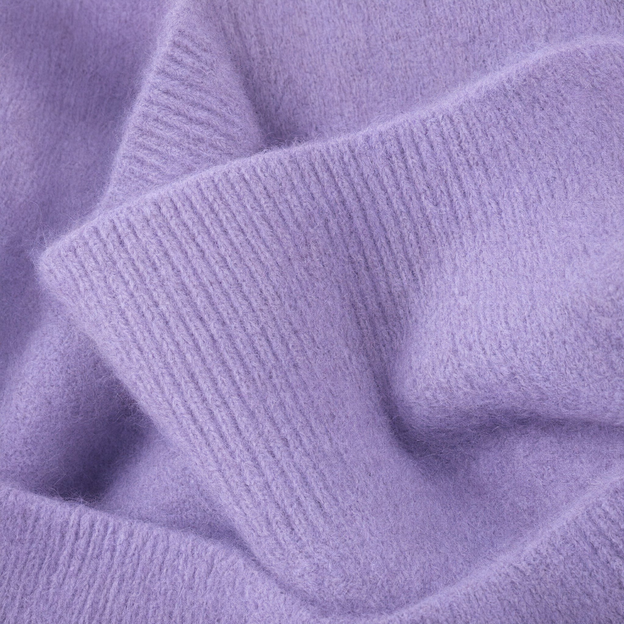 Women's V-Neck Cashmere Sweater - Light purple - detail