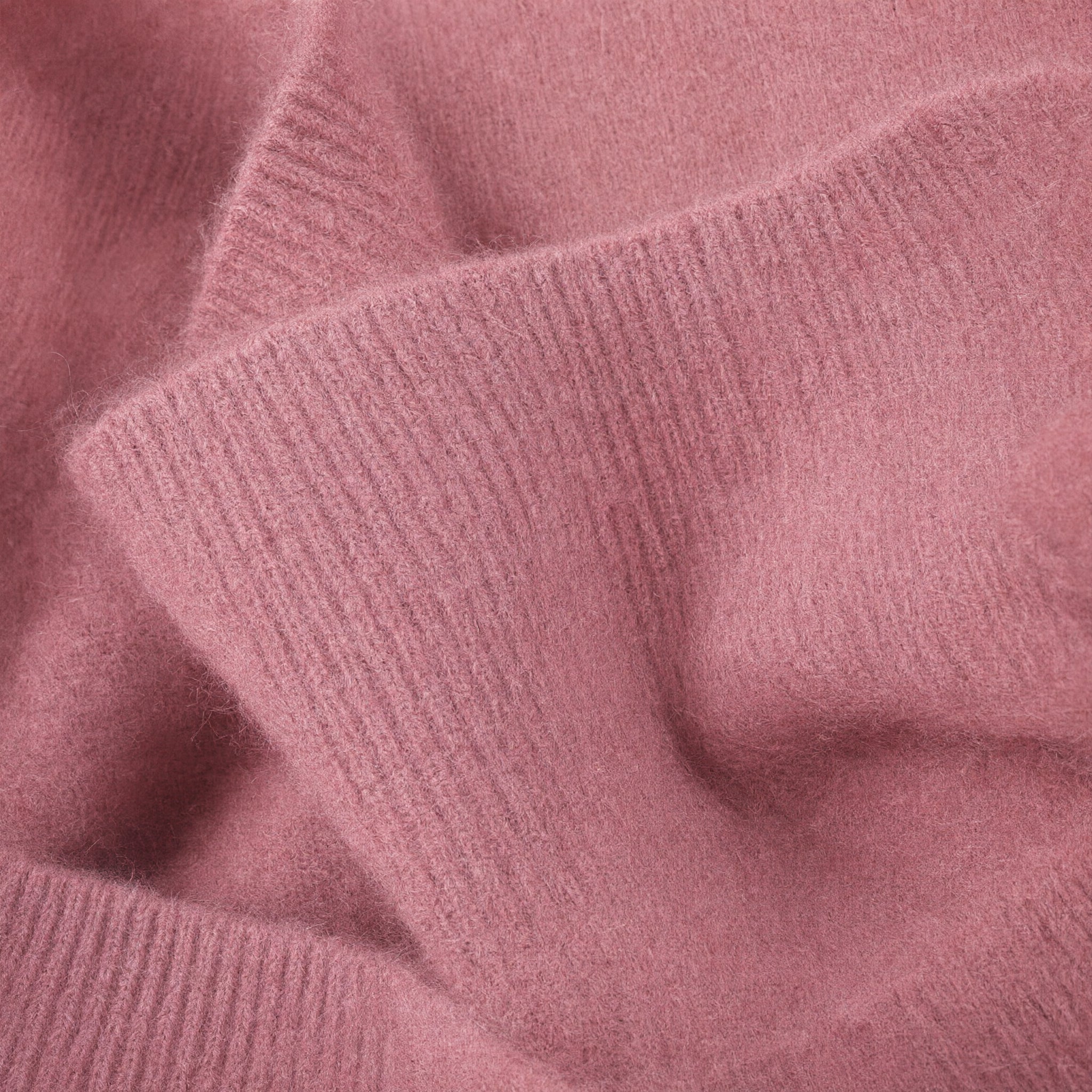 Women's V-Neck Cashmere Sweater - Pink - detail