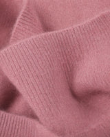 Women's V-Neck Cashmere Sweater - Pink - detail