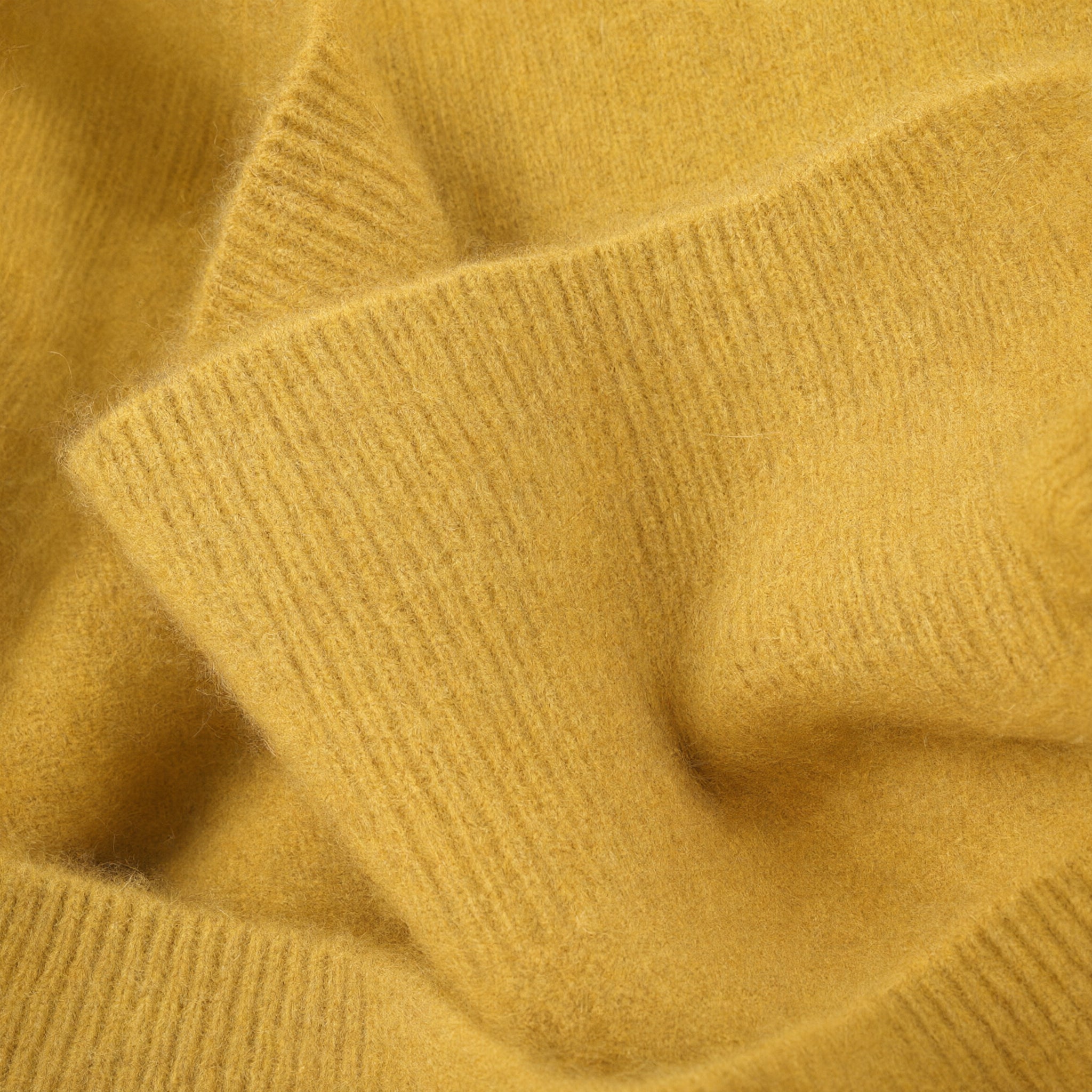 Women's V-Neck Cashmere Sweater - Yellow - detail