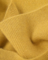 Women's V-Neck Cashmere Sweater - Yellow - detail