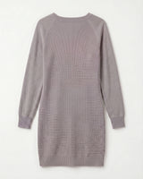 Women's Multi-Color Cashmere Sweater Dress — Grey