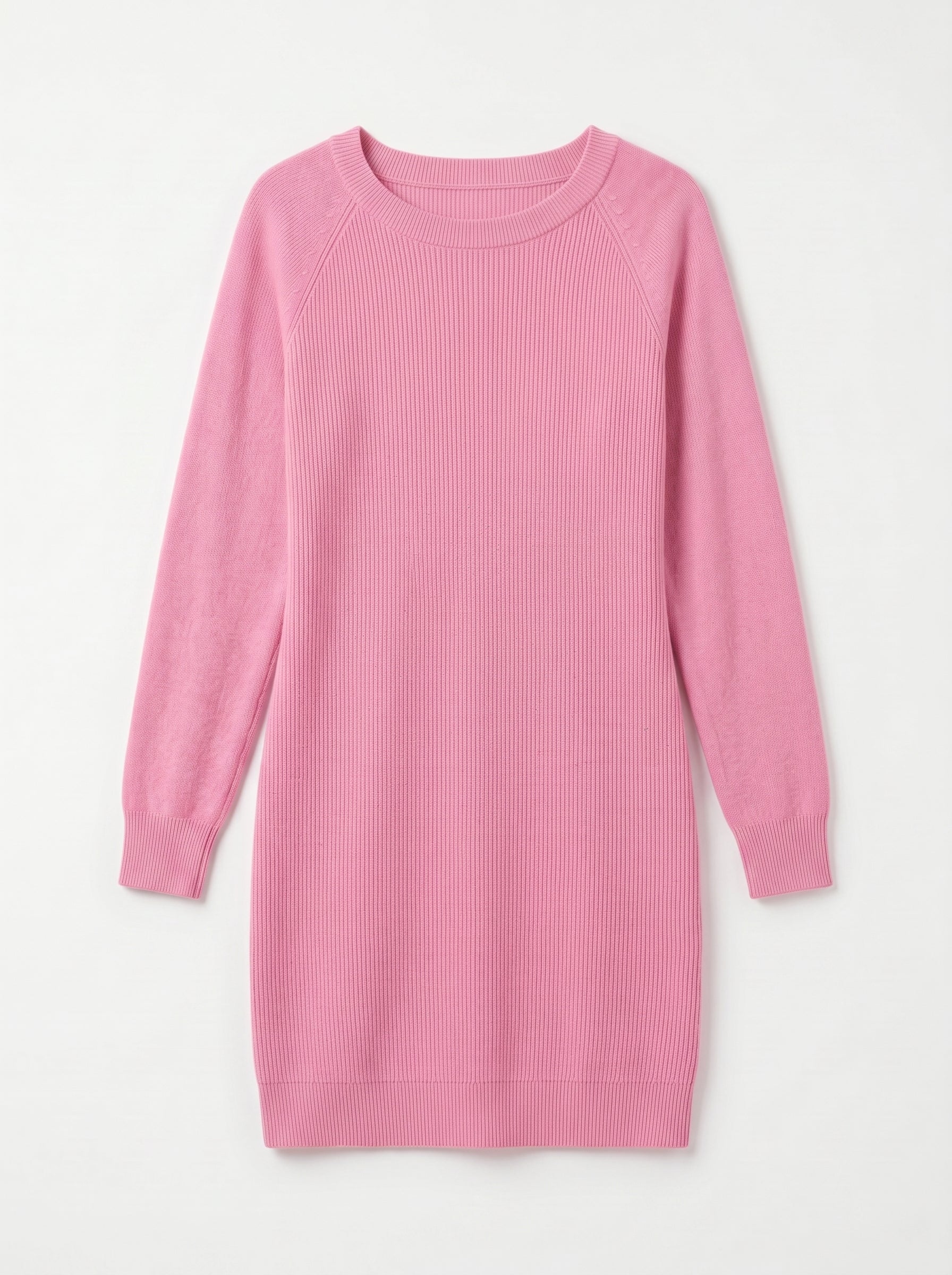Women's Multi-Color Cashmere Sweater Dress — Pink