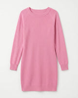 Women's Multi-Color Cashmere Sweater Dress — Pink