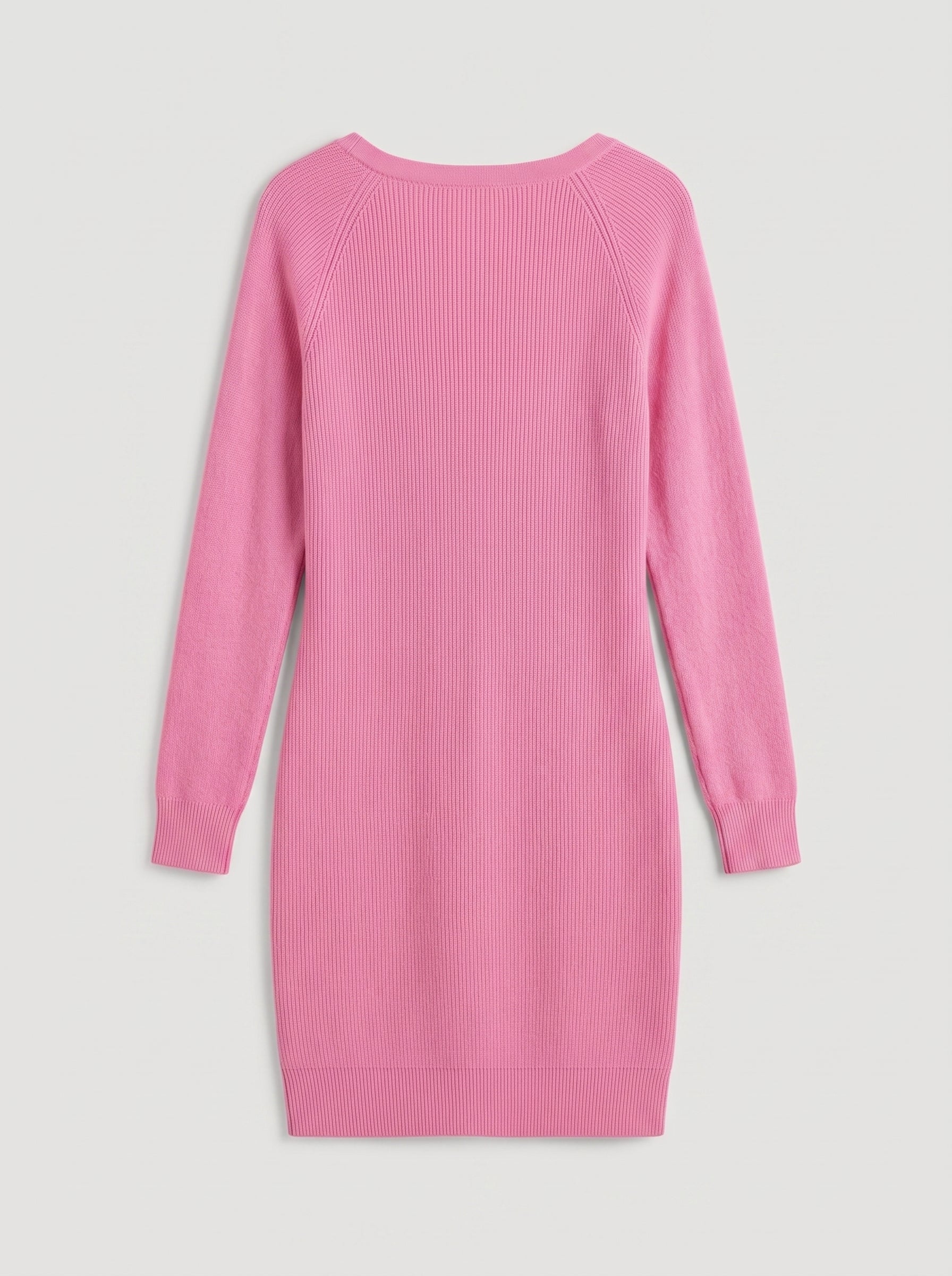 Women's Multi-Color Cashmere Sweater Dress — Pink