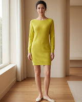 Women's Multi-Color Cashmere Sweater Dress