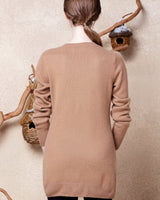 Women's Multi-Color Mid-Length Cashmere Dress