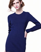 Women's Multi-Color Mid-Length Cashmere Dress