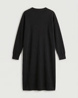Women's Multi-Color Mid-Length Cashmere Dress — Black