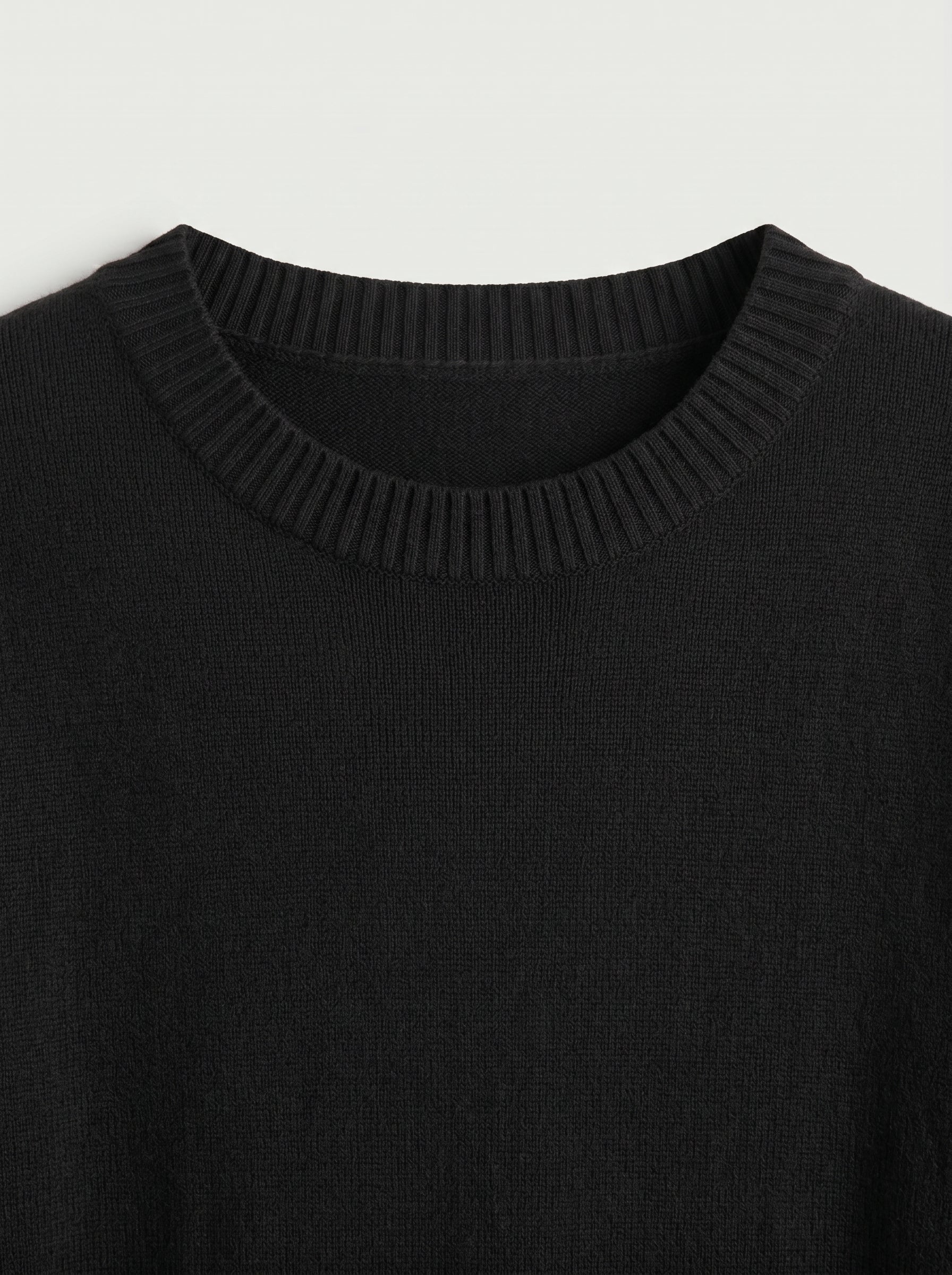 Women's Multi-Color Mid-Length Cashmere Dress — Black