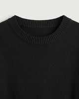 Women's Multi-Color Mid-Length Cashmere Dress — Black