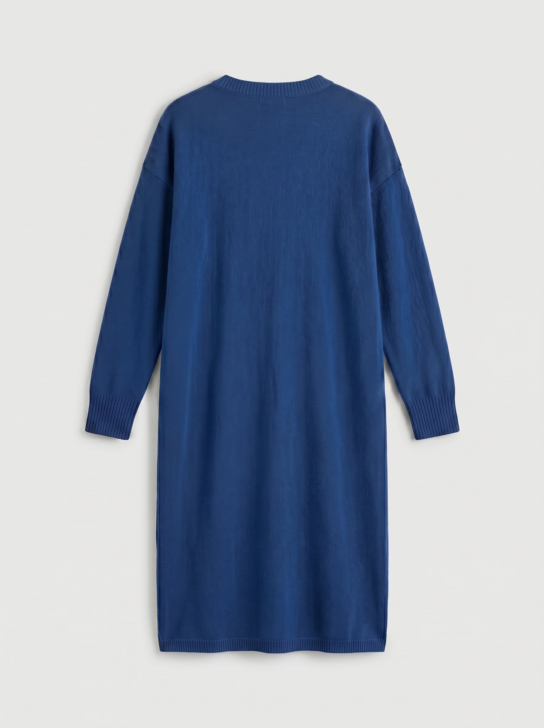 Women's Multi-Color Mid-Length Cashmere Dress — Blue