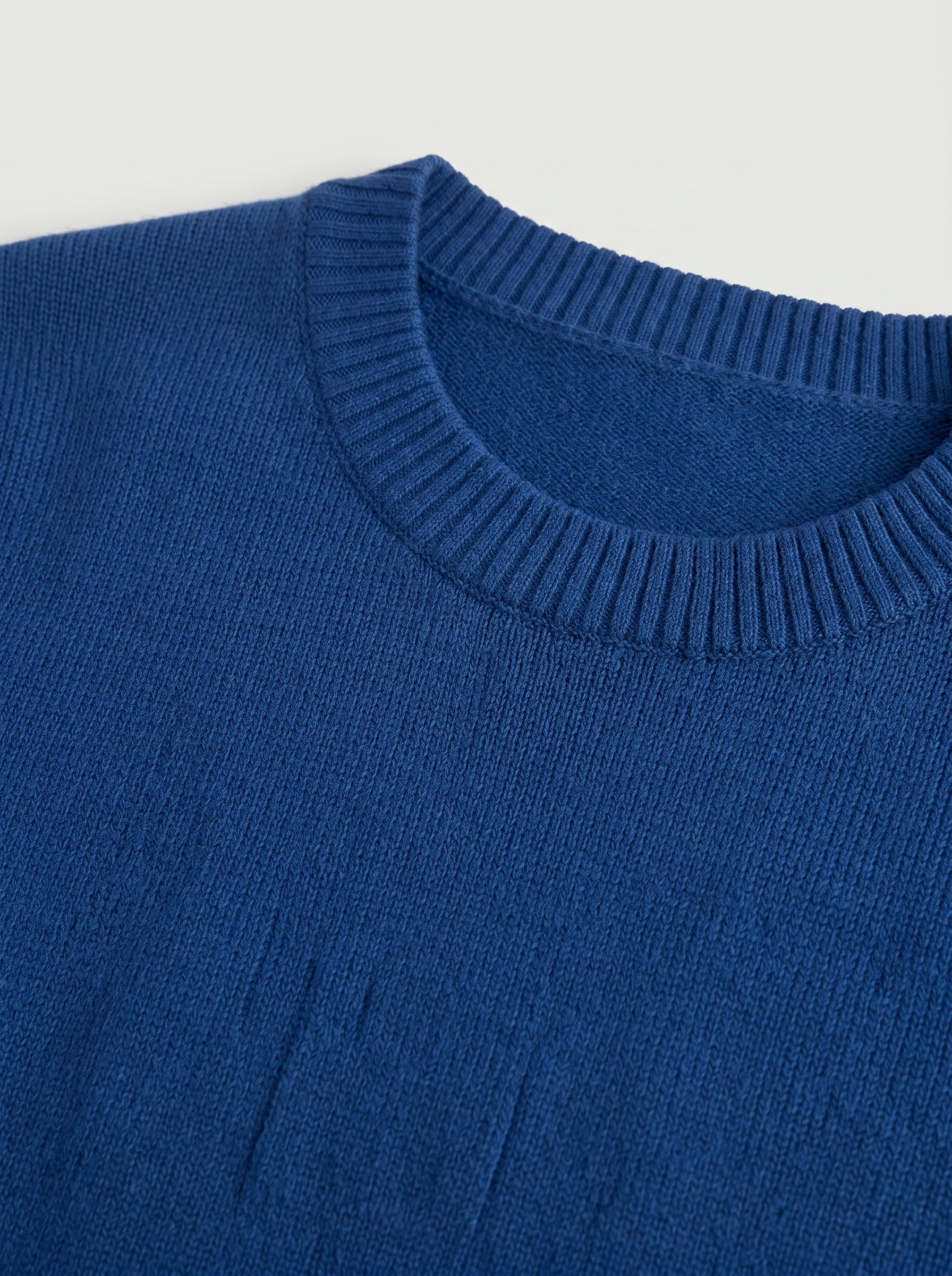 Women's Multi-Color Mid-Length Cashmere Dress — Blue
