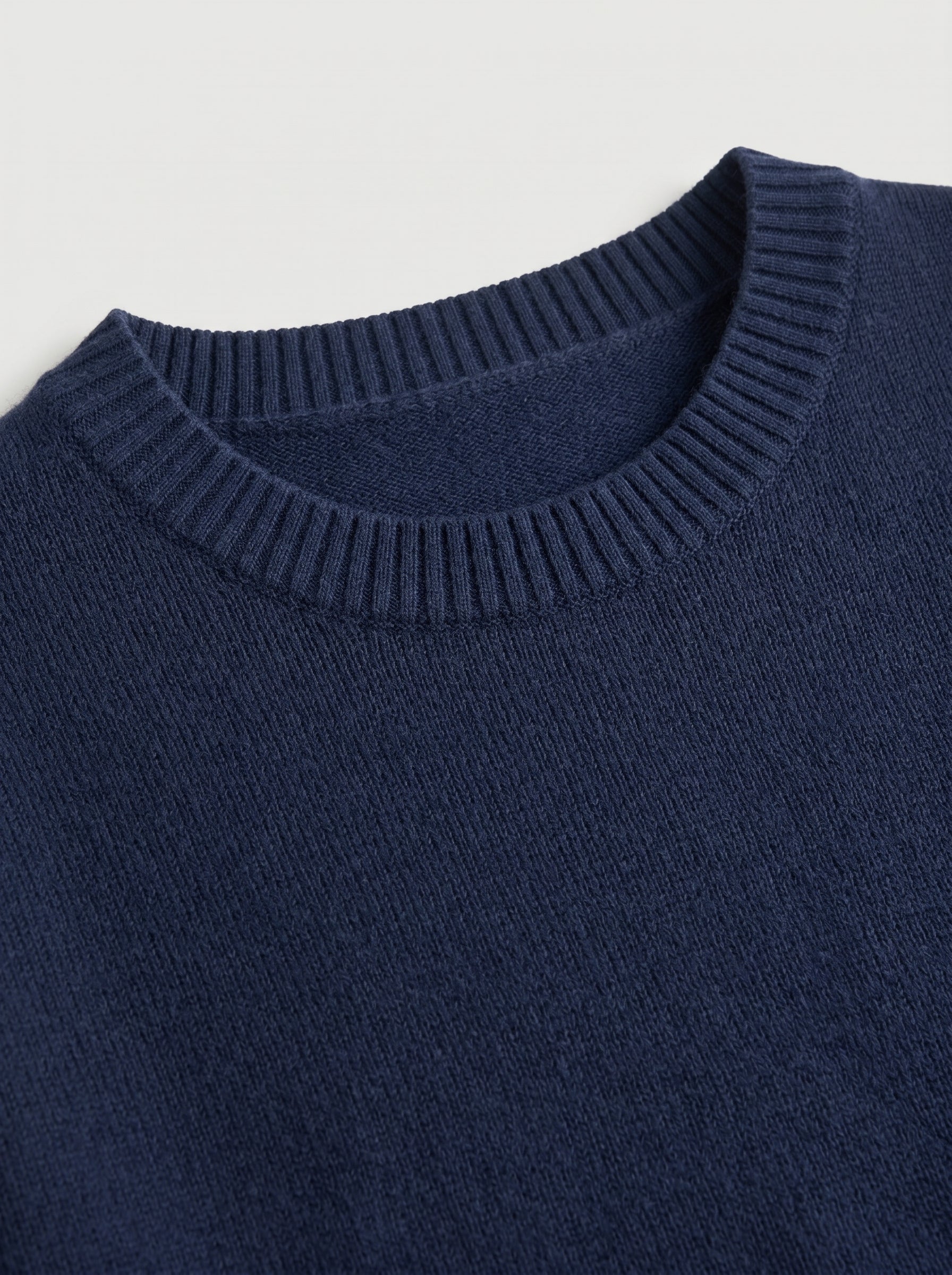 Women's Multi-Color Mid-Length Cashmere Dress — Dark blue