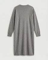 Women's Multi-Color Mid-Length Cashmere Dress — Grey