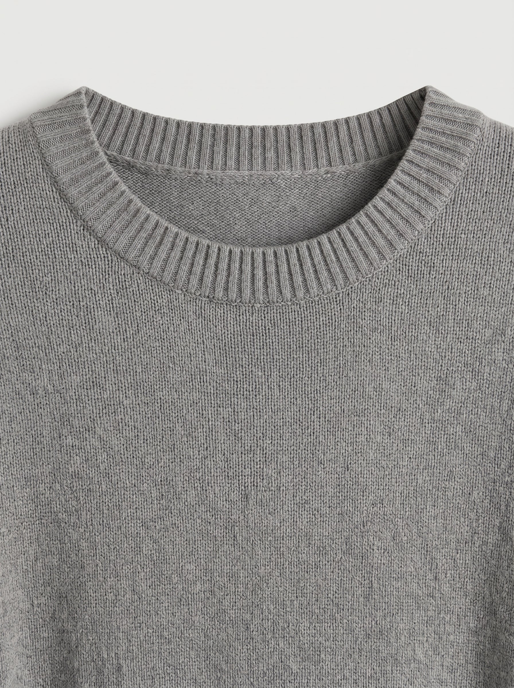 Women's Multi-Color Mid-Length Cashmere Dress — Grey