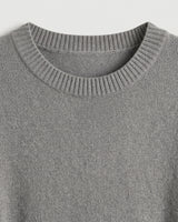 Women's Multi-Color Mid-Length Cashmere Dress — Grey