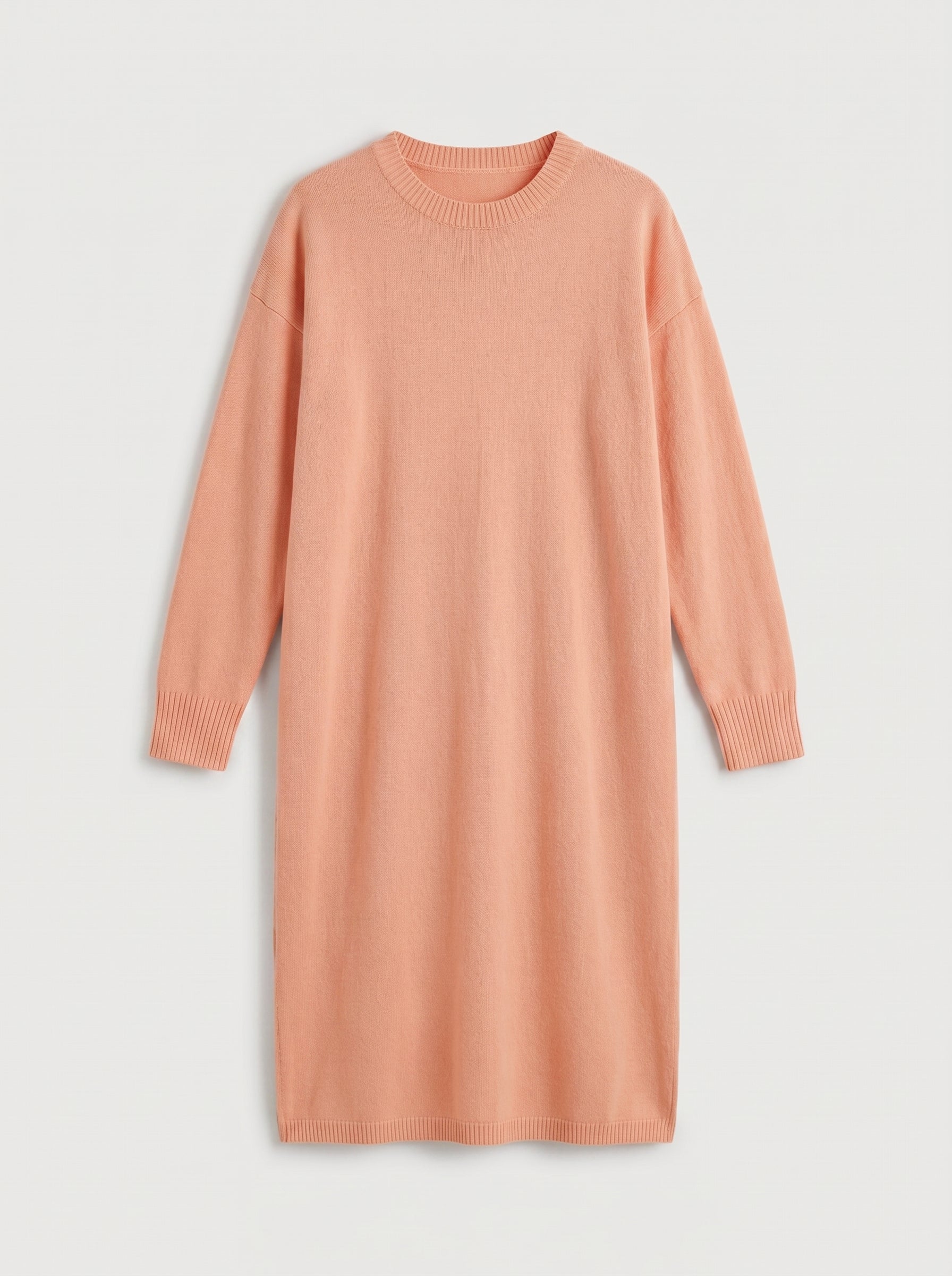 Women's Multi-Color Mid-Length Cashmere Dress — Peach