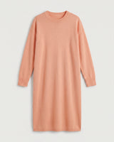 Women's Multi-Color Mid-Length Cashmere Dress — Peach