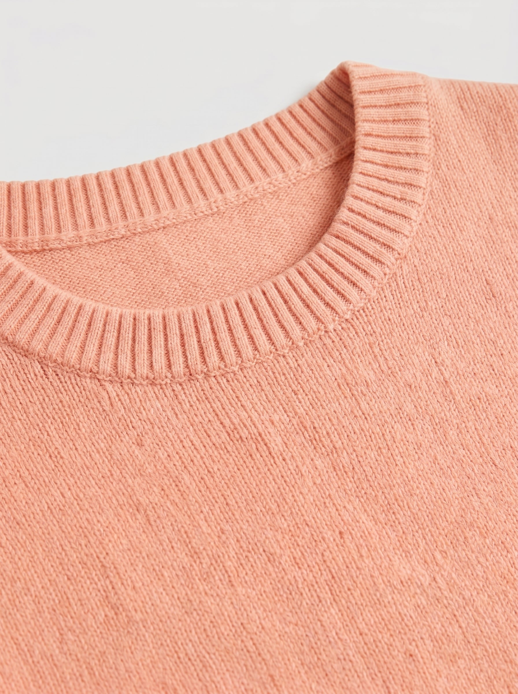 Women's Multi-Color Mid-Length Cashmere Dress — Peach