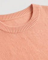 Women's Multi-Color Mid-Length Cashmere Dress — Peach