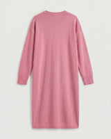 Women's Multi-Color Mid-Length Cashmere Dress — Pink