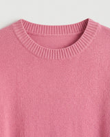 Women's Multi-Color Mid-Length Cashmere Dress — Pink