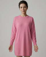 Women's Multi-Color Mid-Length Cashmere Dress — Pink