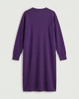 Women's Multi-Color Mid-Length Cashmere Dress — Purple