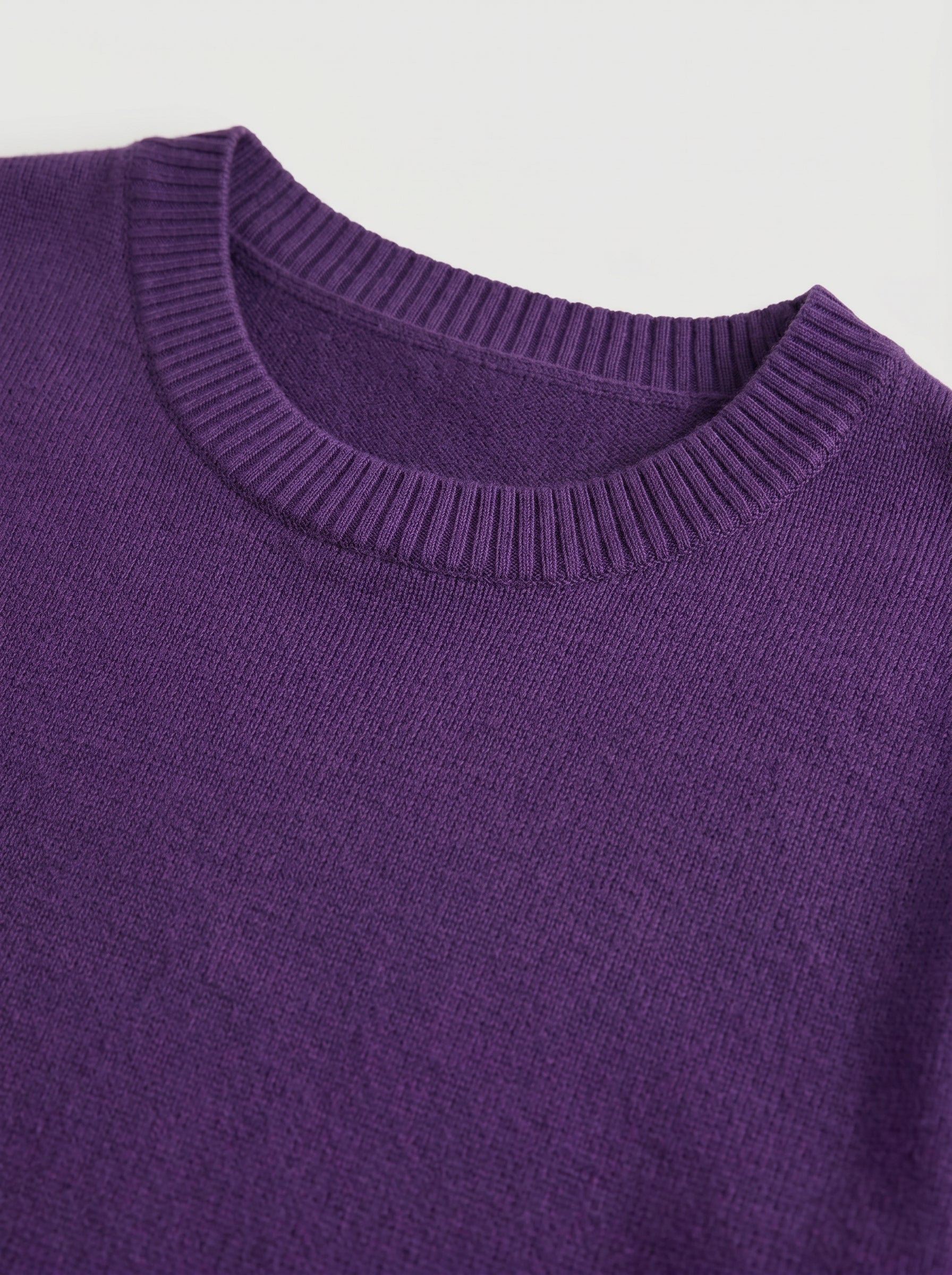 Women's Multi-Color Mid-Length Cashmere Dress — Purple