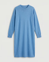 Women's Multi-Color Mid-Length Cashmere Dress — Sky blue