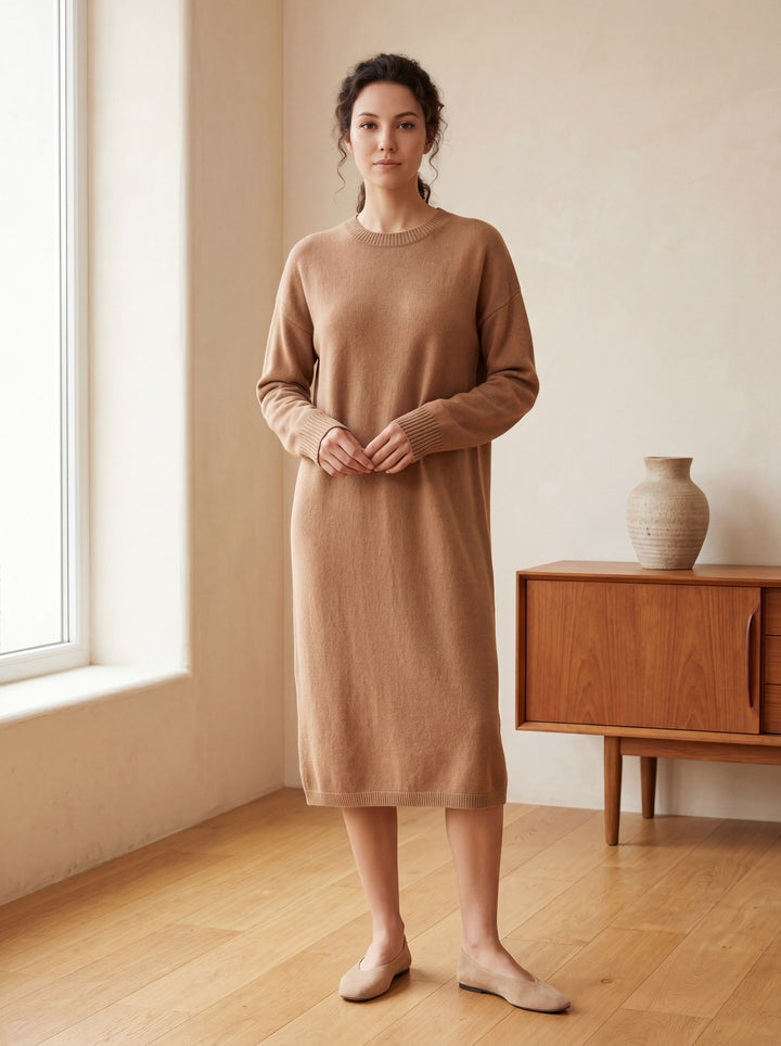 Women's Multi-Color Mid-Length Cashmere Dress candidate collection image