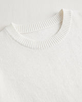 Women's Multi-Color Mid-Length Cashmere Dress — White
