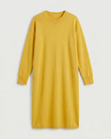 Women's Multi-Color Mid-Length Cashmere Dress — Yellow