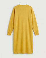 Women's Multi-Color Mid-Length Cashmere Dress — Yellow