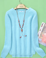 Women's Mid-Length Knit Cashmere Sweater
