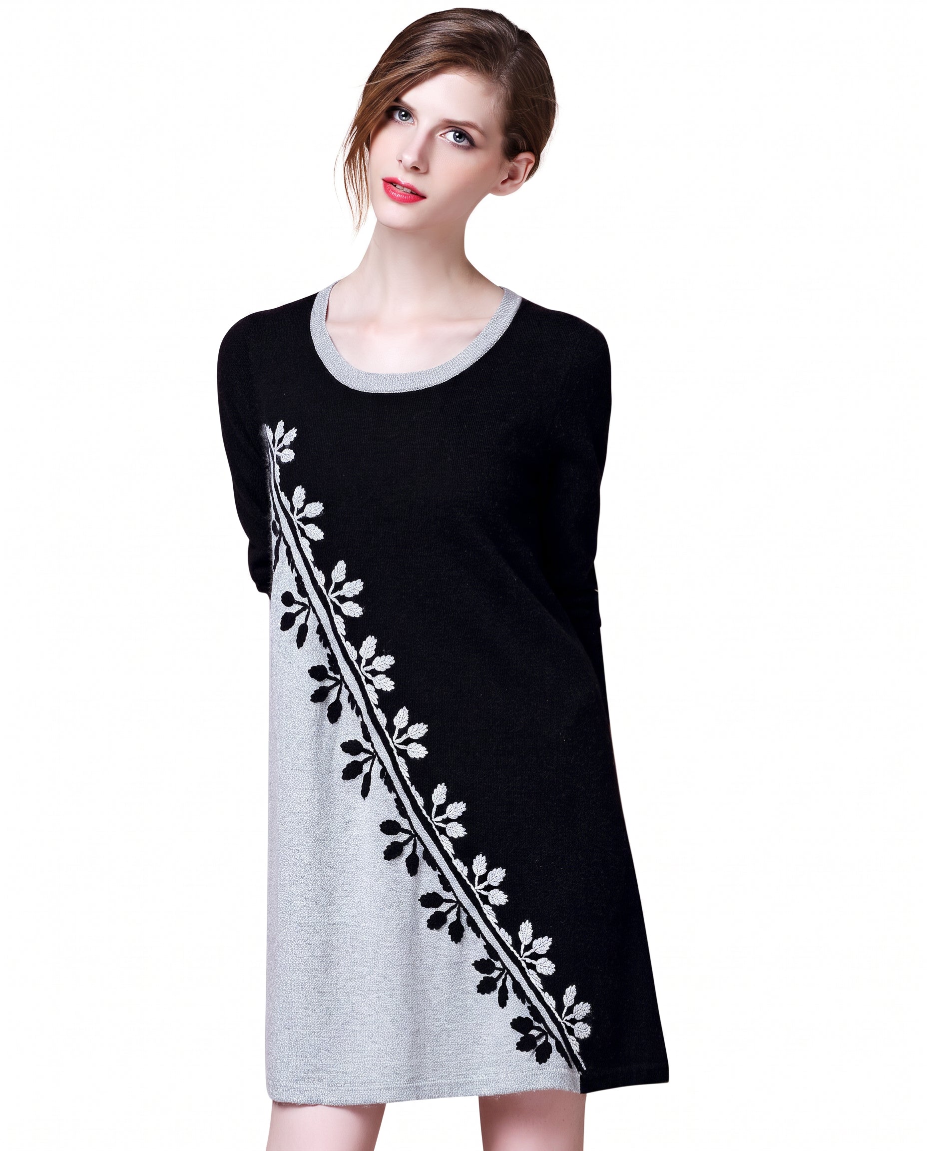 Women's Mid-Length Cashmere Sweater Dress