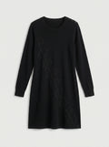 Women's Mid-Length Cashmere Sweater Dress