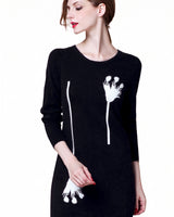 Women's Round Neck Sweater Dress