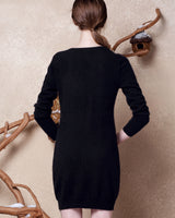 Women's Round Neck Sweater Dress