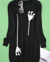 Women's Round Neck Sweater Dress