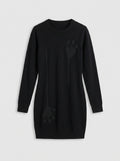 Women's Cashmere Round Neck Sweater Dress