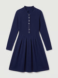 Women's Beaded Crew Neck Cashmere Sweater Dress